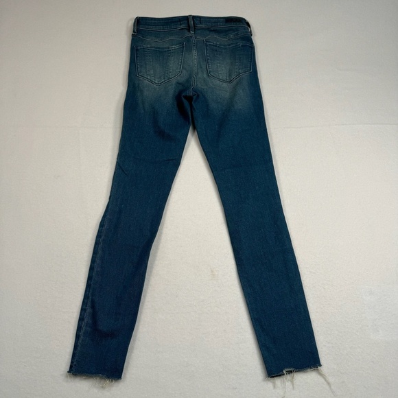 Abercrombie Fitch Signature Collection Skinny Jean Womens Sz 25 Mid Rise M Wash - Picture 4 of 16